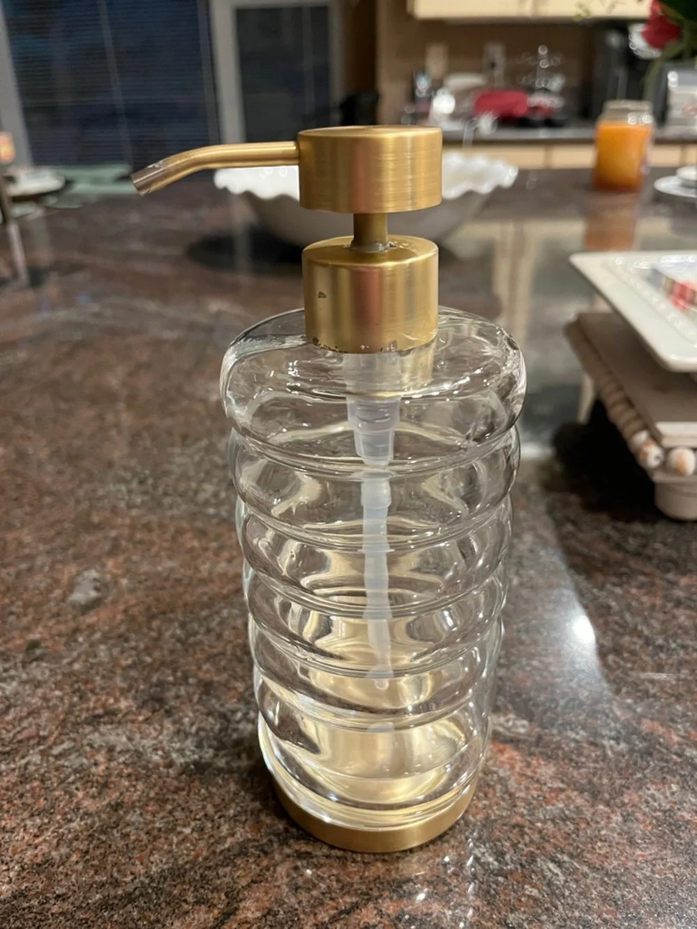 Multipurpose Large Glass Soap Dispenser